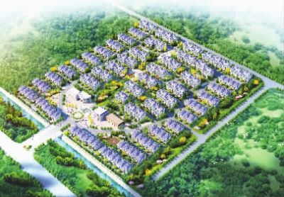 安置小區(qū)。(效果圖)
